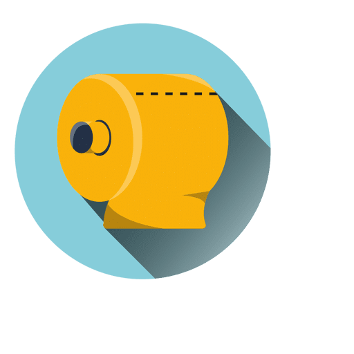 Toilet Tissue Round Icon