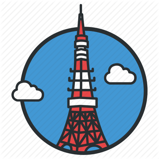 Communications, Japan, Landmark, Observation, Radio, Tokyo, Tower Icon