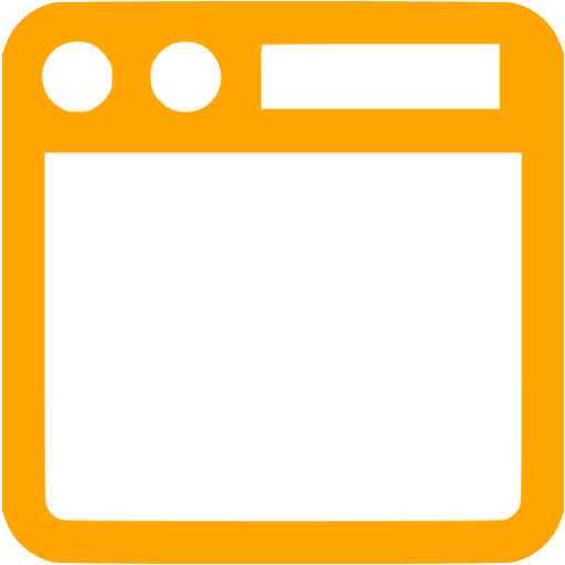 Orange Top Navigation Toolbar Icon