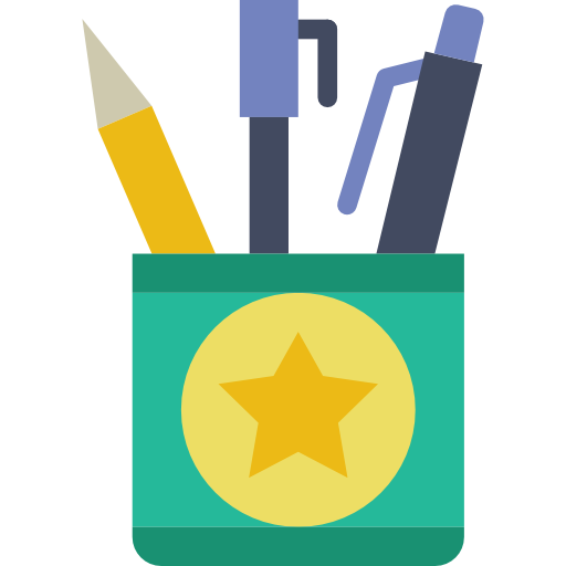 Pencil Case, Tools And Utensils, Education, Writing Tool Icon