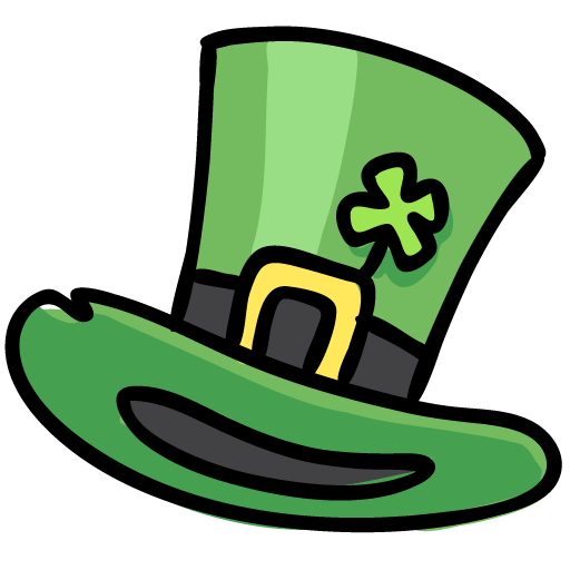 Tophat Icon Lucky Leprechaun Iconset