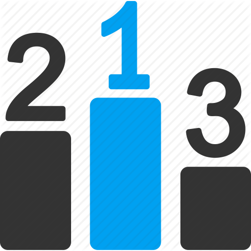 First Place, Number One, Pedestal, Popularity, Rank, Rating, Top Icon