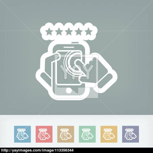 Smartphone Icon Top Rated Vector
