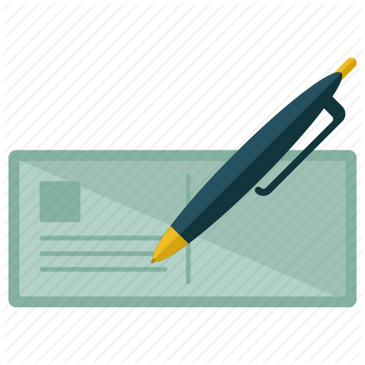 Cheque, Sign, Write Icon