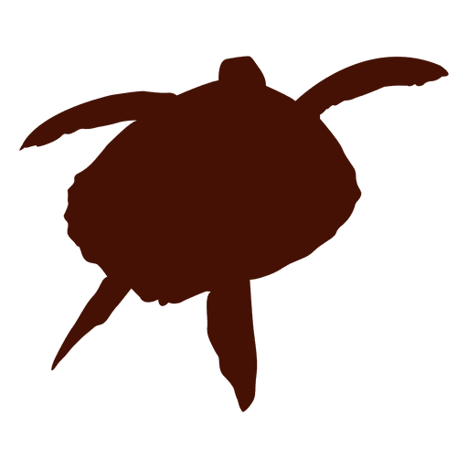 Turtle Tortoise Swimming Silhouette