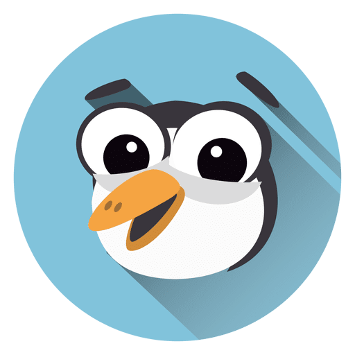 Toucan Cartoon Circle Icon