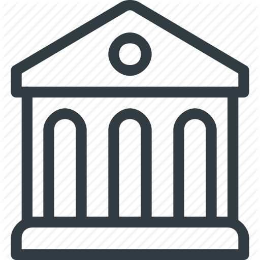 Bank, Town Hall, University Icon