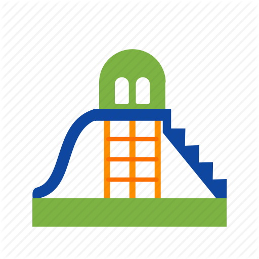 Fun, Park, Plastic, Play, Playground, Slide, Town Icon