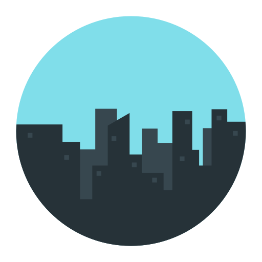 Architecture, Building, Busy, City, Landscape, Town Icon