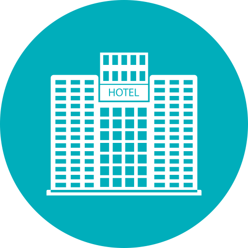 Home, Building, City, Hotel, Town Icon