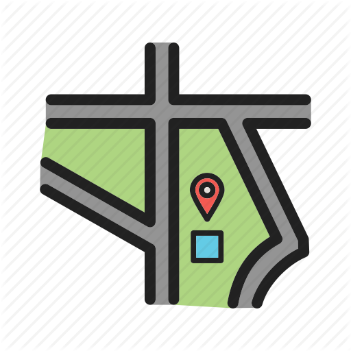 City, Map, Navigation, Road, Street, Town, Travel Icon