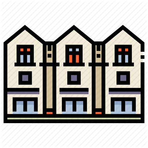 Building, Home, House, Place, Townhouse, Urban, Village Icon