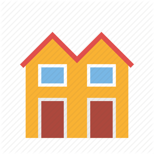Building, Home, House, Real Estate, Realty, Row House, Townhouse Icon