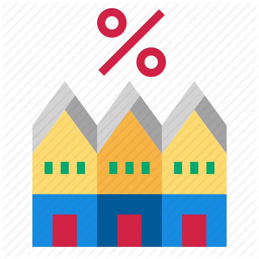 House, Percent, Townhouse Icon