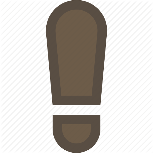 Footprint, Human, Shoe, Track Icon
