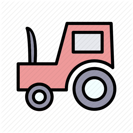 Agriculture, Farming, Tractor Icon