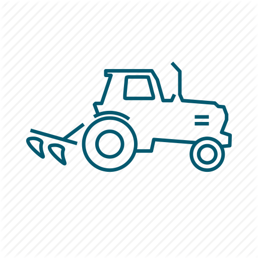 Agriculture, Green, Plant, Plow, Tractor Icon