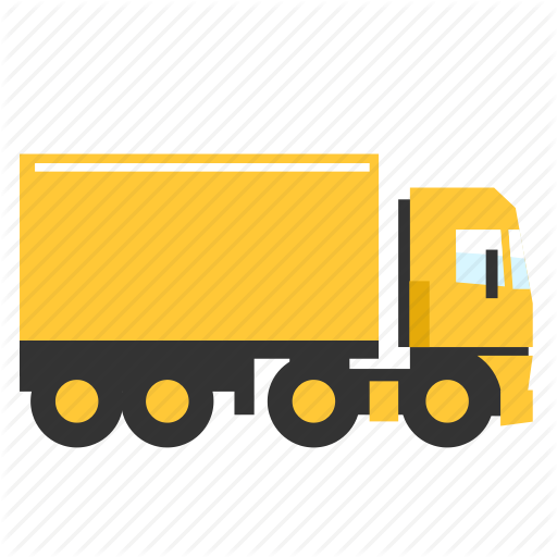 Box, Cargo, Semi, Trailer, Transport, Truck, Trucking Icon