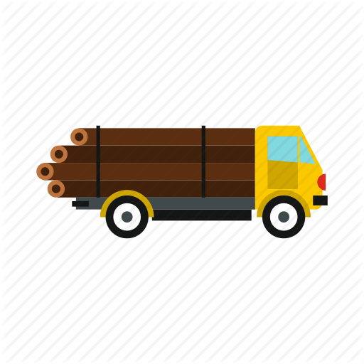 Logging, Logs, Tractor, Trailer, Truck, Wheel, Window Icon