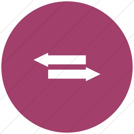 Flat Circle White On Pink Iconathon Fair Trade Icon