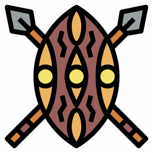 African, Safe, Shield, Traditional Icon