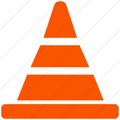 Simple Orange Broccolidry Traffic Cone Icon