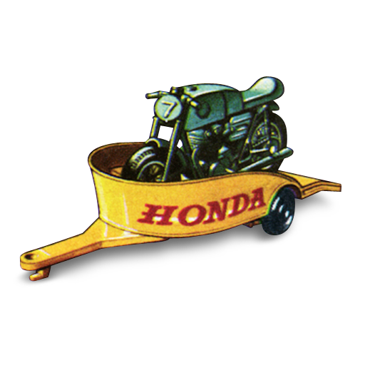 Honda, Motorcycle, With, Trailer Icon Free Of Matchbox Cars
