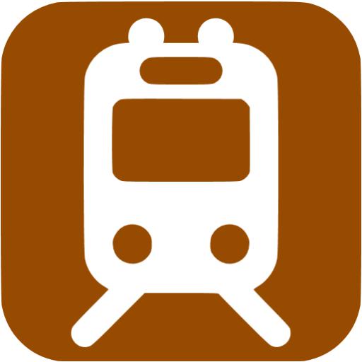 Brown Railway Station Icon