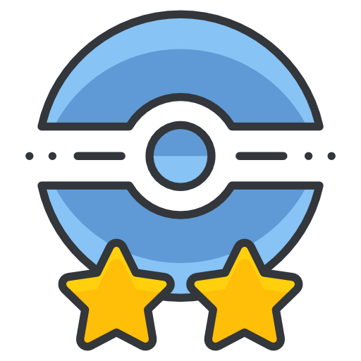 Poke, Trainer, Two, Star, Pokemon Go, Game Icon Free