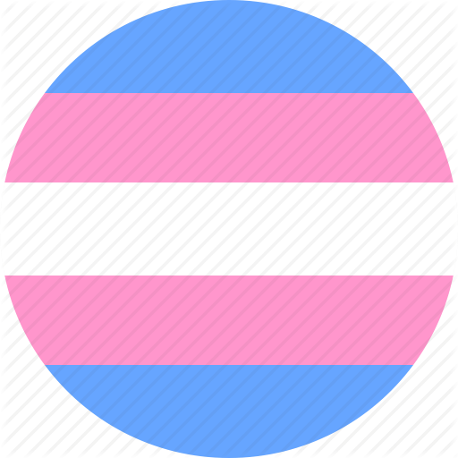 Circle, Flag, Pride, Trans, Transgender, Transsexual Icon