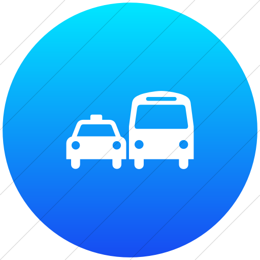 Flat Circle White On Ios Blue Gradient Aiga Ground