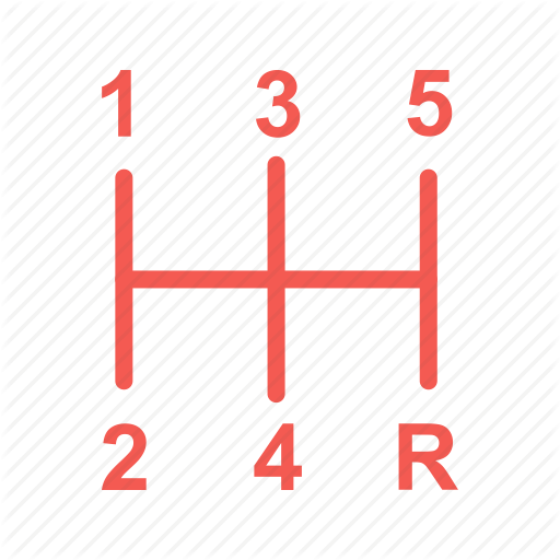 Automatic, Car, Gear, Manual, Shifter, Stick, Transmission Icon