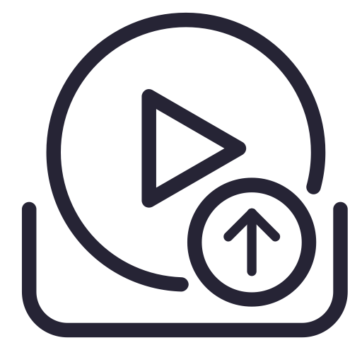 Video Upload, Upload, Transmission Icon With Png And Vector Format