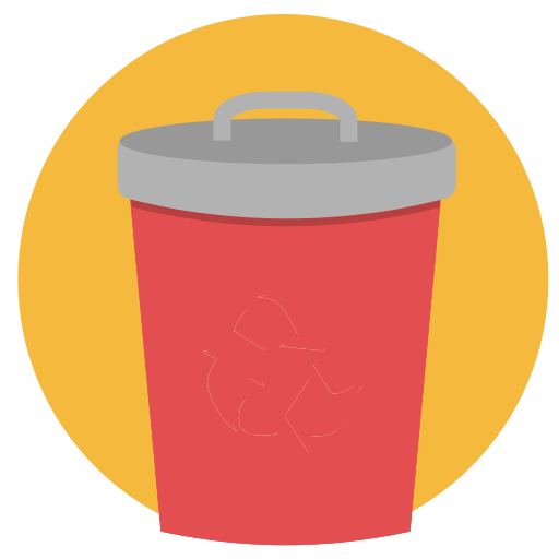 Bin, Can, Eco, Recycle, Rubbish, Trash Icon