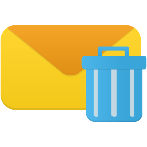 Email Trash Icon Flatastic Iconset Custom Icon Design