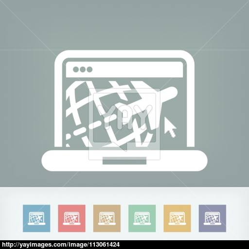 Travel Web Agency Icon Vector