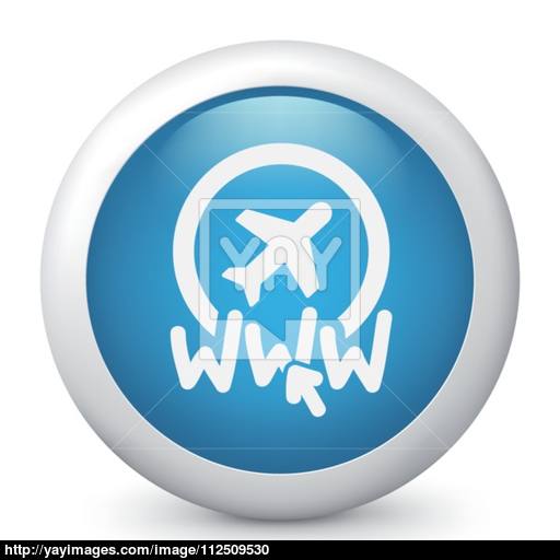 Website Travel Agency Icon Vector