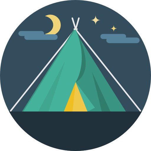 Tent Icon Flat Iconset Flat