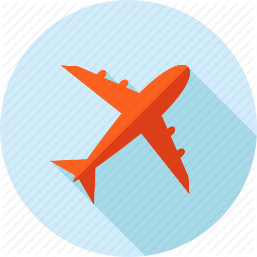 Airplane, Delivery, Flight, Tourism, Transportation, Travel Icon