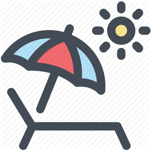 Beach, Canvas Bed, Holiday, Pool, Relax, Summer, Travel Icon