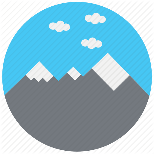 Mountain, Nature, Sky, Travel, Traveling Icon