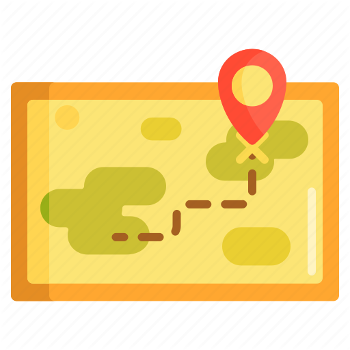 Gps, Location, Map, Navigation, Navigator, Treasure Map Icon