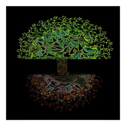 Tree Of Life Glow Poster Tree Of Life Shop Tree