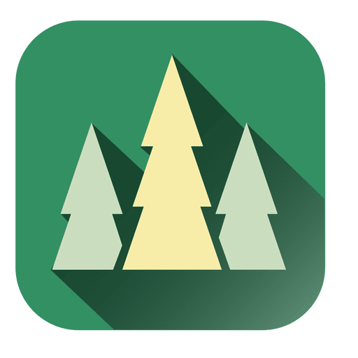Pine Trees Square Icon