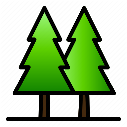 Forest, Landscape, Nature, Pine, Tree, View Icon