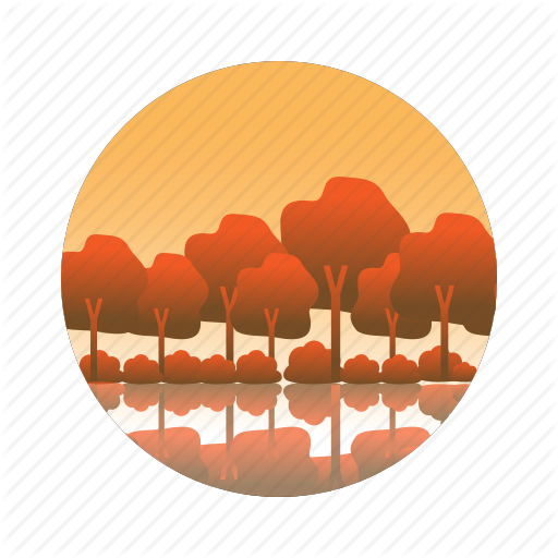 Landscape, Maple, Tree, View Icon