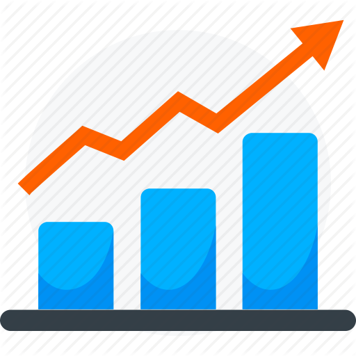 Arrow, Banking, Chart, Growth, Increase, Material, Trend Icon Icon