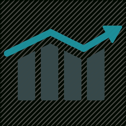 Arrow, Bar Chart, Diagram, Graph, Growth, Progress, Trend Icon