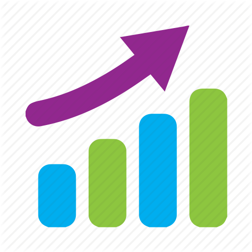 Barchart, Graph, Increase, Rise, Stats, Trend Icon