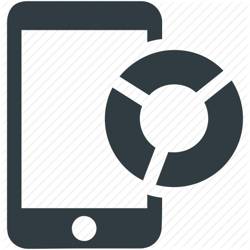 Analytic, Mobile Pie Chart, Report, Research, Trending Icon